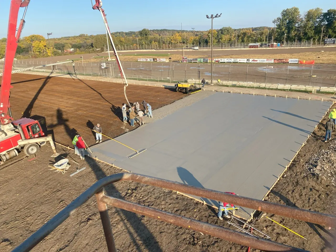 County fair raceway grandstands rebuilt at Wilmot Raceway